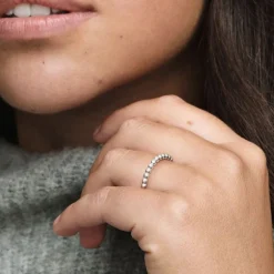 Bague Femme Pandora Signature Perlée 190615