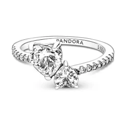 Bague Femme Pandora Timeless Scintillante Cœur Double 191198C01