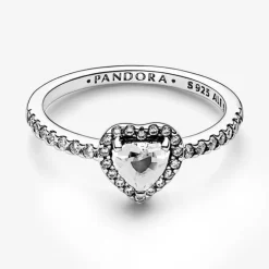 Bague Femme Pandora Timeless Cœur Surélevé 198421C01