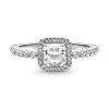 Bague Femme Pandora Timeless Halo Scintillant Carré 198863C01