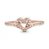 Bague Femme Pandora Timeless Cœur Chevron Scintillante 189302C01