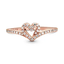 Bague Femme Pandora Timeless Cœur Chevron Scintillante 189302C01
