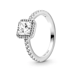 Bague Femme Pandora Timeless Halo Scintillant Carré 198863C01