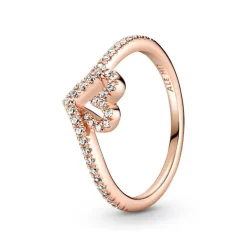 Bague Femme Pandora Timeless Cœur Chevron Scintillante 189302C01