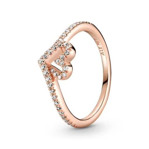 Bague Femme Pandora Timeless Cœur Chevron Scintillante 189302C01