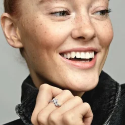Bague Femme Pandora Timeless Scintillante Cœur Double 191198C01