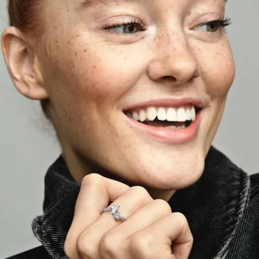 Bague Femme Pandora Timeless Scintillante Cœur Double 191198C01