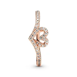 Bague Femme Pandora Timeless Cœur Chevron Scintillante 189302C01