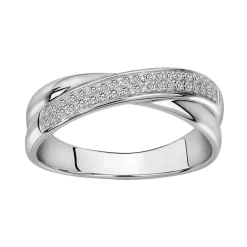 Bague femme pavage EDORA ARGENT 925/1000 et Oxydes