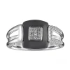 Bague Femme Pavage EDORA ARGENT 925/1000, Céramique et Oxydes