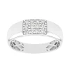 Bague Femme pavage OR 375/1000 Blanc et Oxydes