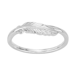 bague femme plume EDORA ARGENT 925/1000