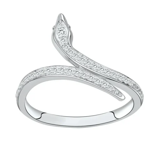 Bague femme serpent EDORA ARGENT 925/1000 et Oxydes