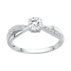 Bague Femme Solitaire Accompagné ARGENT 925/1000 et Oxydes EDO70100130