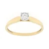 Bague Femme solitaire EDORA OR 375/1000 Jaune et Diamant EDO09ZQ60BB4