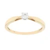 Bague Femme solitaire EDORA OR 750/1000 Jaune et Diamant