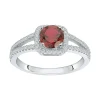 Bague Femme Solitaire EDORA ARGENT 925/1000 et spinelle