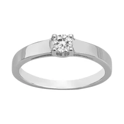 Bague Femme Solitaire EDORA ARGENT 925/1000 et oxyde