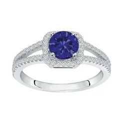 Bague Femme Solitaire EDORA ARGENT 925/1000 et spinelle