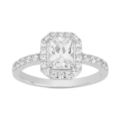 Bague Femme solitaire EDORA ARGENT 925/1000 et oxydes