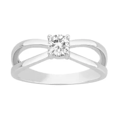 Bague Femme Solitaire EDORA ARGENT 925/1000 et oxyde