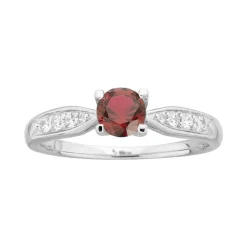 Bague Femme Solitaire EDORA ARGENT 925/1000 et spinelle