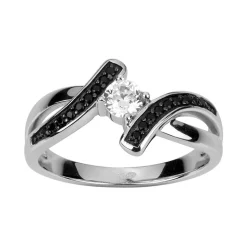 Bague Femme Solitaire EDORA ARGENT 925/1000 et Oxydes