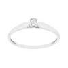 Bague Femme solitaire EDORA OR 375/1000 Blanc et Diamant EDO09ZQ58GB4