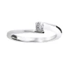 Bague Femme Solitaire Envol GAREL OR 750/1000 Blanc et Diamants 04BB06G