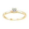 Bague Femme Solitaire EVIDENCE N°2 OR 750/1000 Jaune et Diamant 0,15 Carat CR48164D