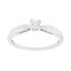 Bague Femme solitaire OR 375/1000 blanc et diamant