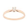 Bague Femme Solitaire OR 750/1000 Rose et Diamant