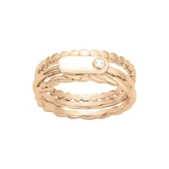 Bague Femme Solitaire Addict La Garçonne PLAQUE OR et Diamant