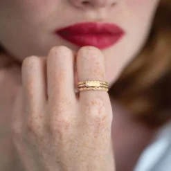 Bague Femme Solitaire Addict La Garçonne PLAQUE OR et Diamant