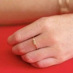 Bague Femme Solitaire Addict La Garçonne PLAQUE OR et Diamant