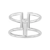 Bague Femme Solitaire Harmonie La Garçonne ARGENT 925/1000 et Diamant