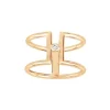 Bague Femme Solitaire Harmonie  La Garçonne PLAQUE OR et Diamant