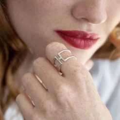 Bague Femme Solitaire Harmonie La Garçonne ARGENT 925/1000 et Diamant