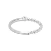 Bague Femme Solitaire Indécise La Garçonne ARGENT 925/1000 et Diamant