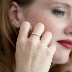 Bague Femme Solitaire Indécise La Garçonne ARGENT 925/1000 et Diamant