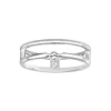 Bague Femme Solitaire Optimiste La Garçonne ARGENT 925/1000 et Diamant