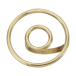 Bague Femme Spirale EDORA Acier Doré