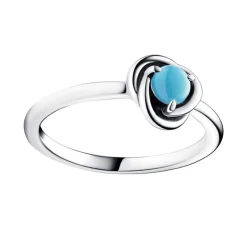 Bague Femme Taille 56 PANDORA CERCLES DE L’ÉTERNITÉ TURQUOISE Argent 925/1000