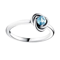 Bague Femme Taille 56 PANDORA CERCLES DE L’ÉTERNITÉ BLEU AZUR Argent 925/1000