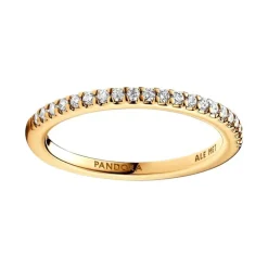 Bague Femme Taille 58 PANDORA ANNEAU SCINTILLANT Doré 14 Carats