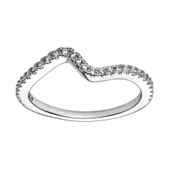 Bague Femme Taille 54 PANDORA VAGUE SCINTILLANTE Argent 925/1000
