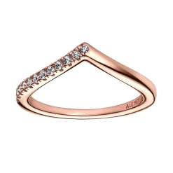 Bague Femme Taille 50 PANDORA SEMI-SCINTILLANTE VŒU TIMELESS Doré Rose 14 Carats