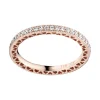 Bague Femme Taille 56 PANDORA SCINTILLEMENT Doré Rose 14 Carats