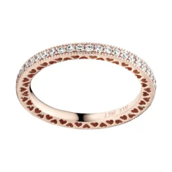 Bague Femme Taille 56 PANDORA SCINTILLEMENT Doré Rose 14 Carats