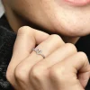 Bague Femme Taille 54 PANDORA CŒUR VŒU SCINTILLANT Argent 925/1000